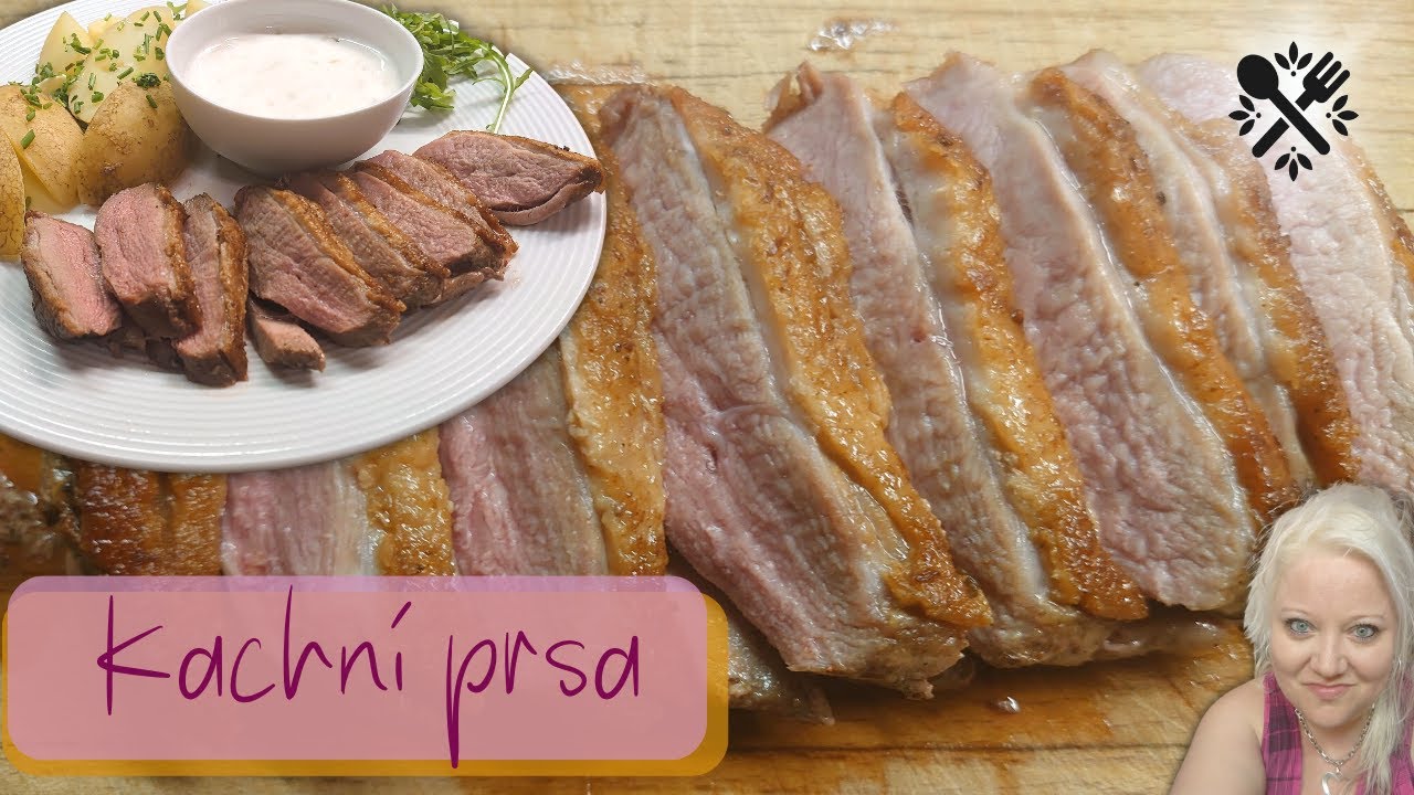 Dokonalá kachní prsa jako STEAK- růžový se skvělou kůží (duck breast)