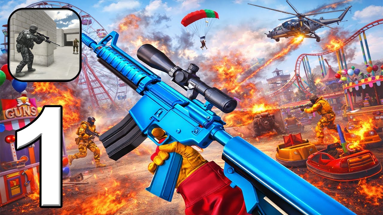 Gun Shot Fire War - Commando Strike Mission Game Android Gameplay - Part 1