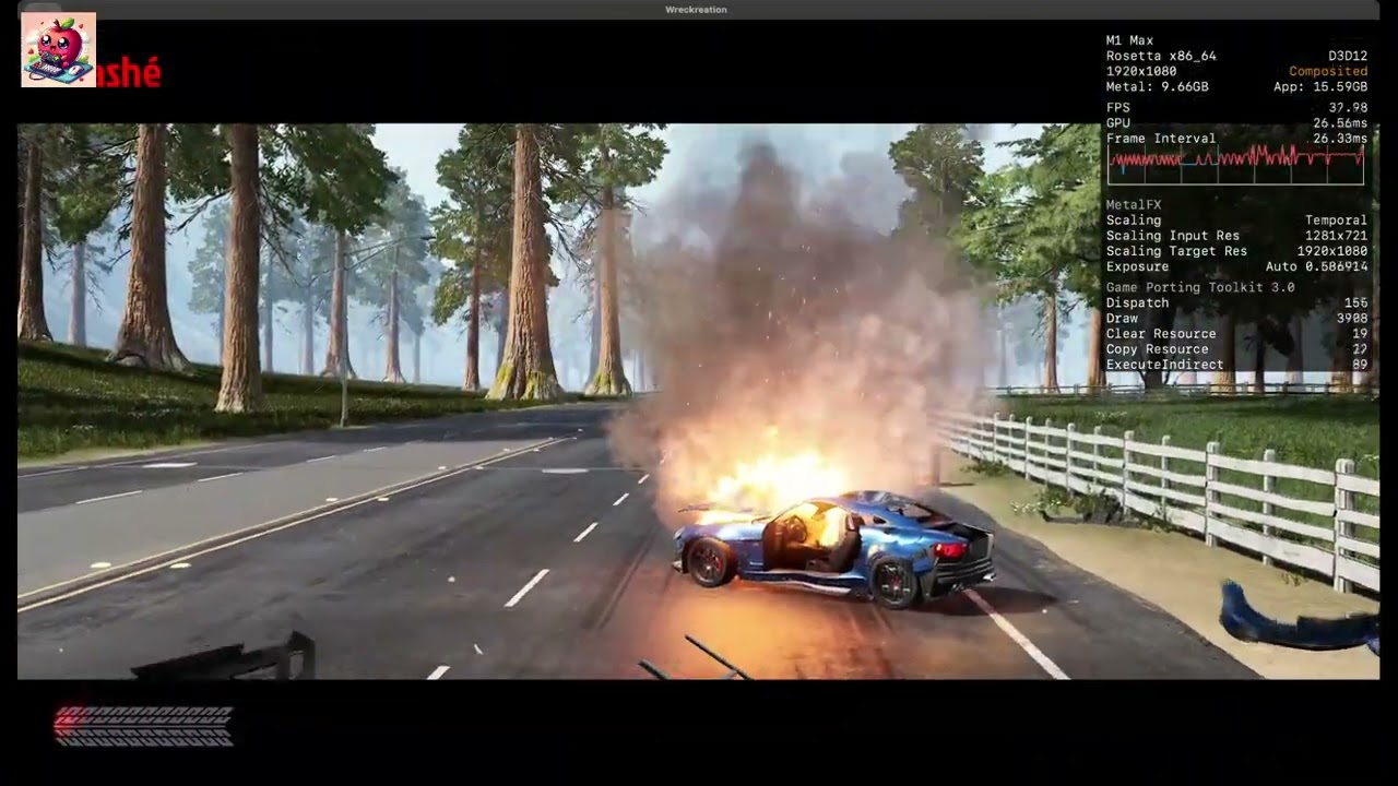 Wreckreation on MAC with CrossOver (GPTK 3) ! #applegaming #wreckreation