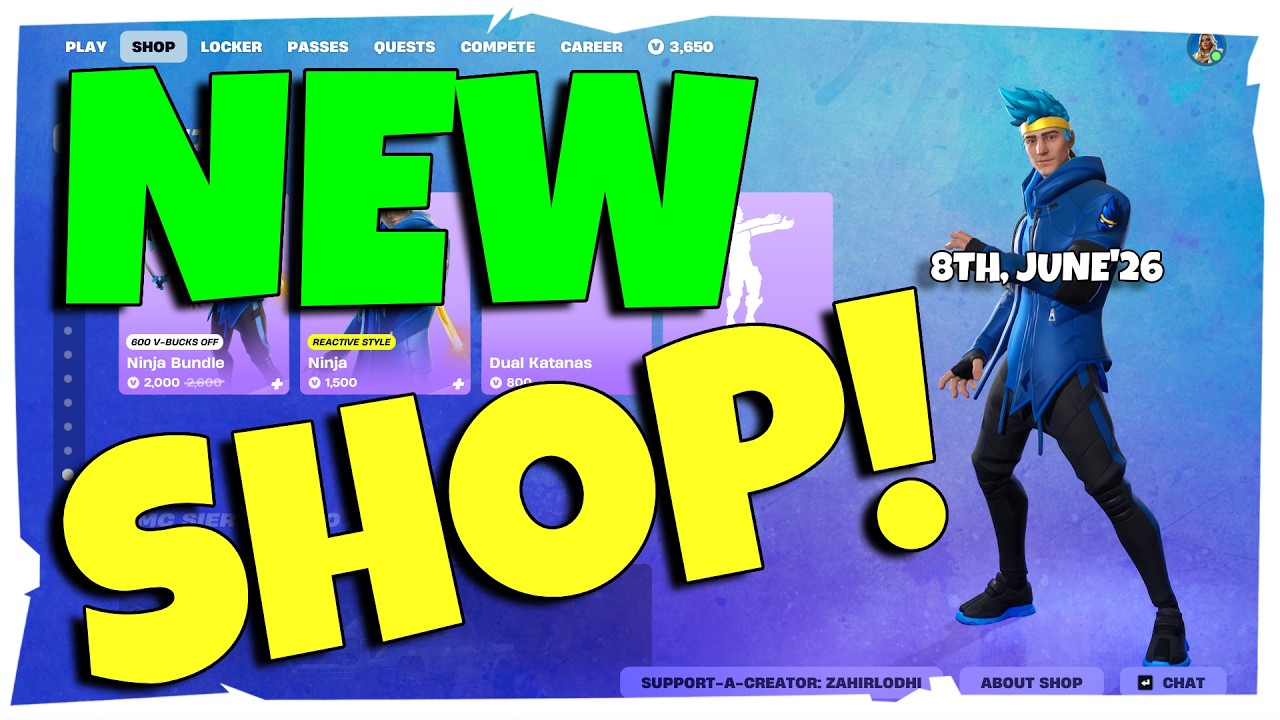 Fortnite Item Shop Update! [8th June, 2026] (CH7 S3)