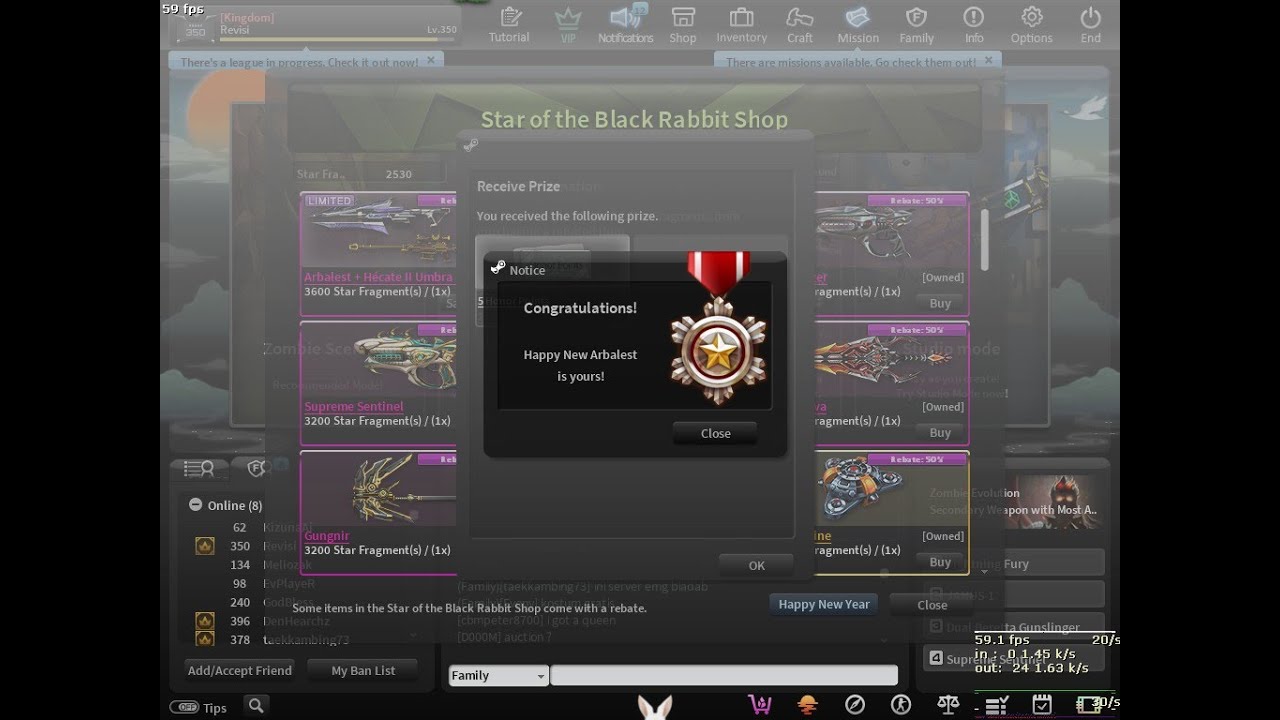 Counter Strike Nexon Studio (CSN:S) get Arbalest + Hécate II Umbra + Arbalest Happy New Year