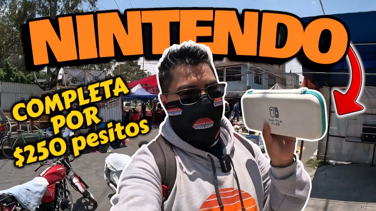 COMPLETE mi Nintendo Switch con $250 PESOS en el Tianguis del Estadio #juguetes #toys #nintendo