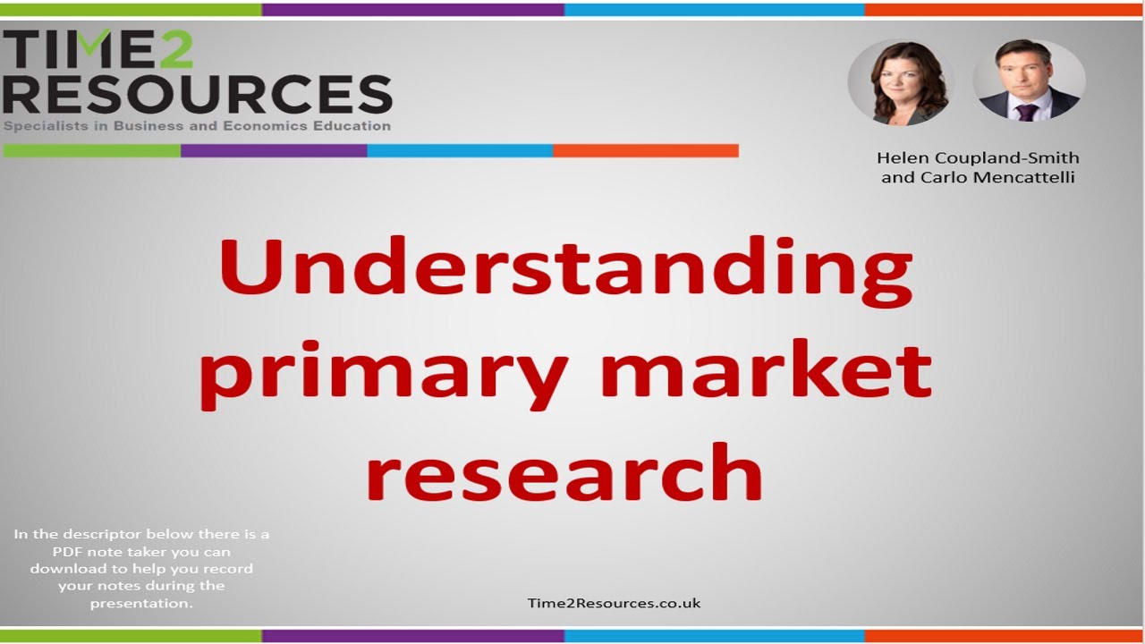 Understanding primary market research