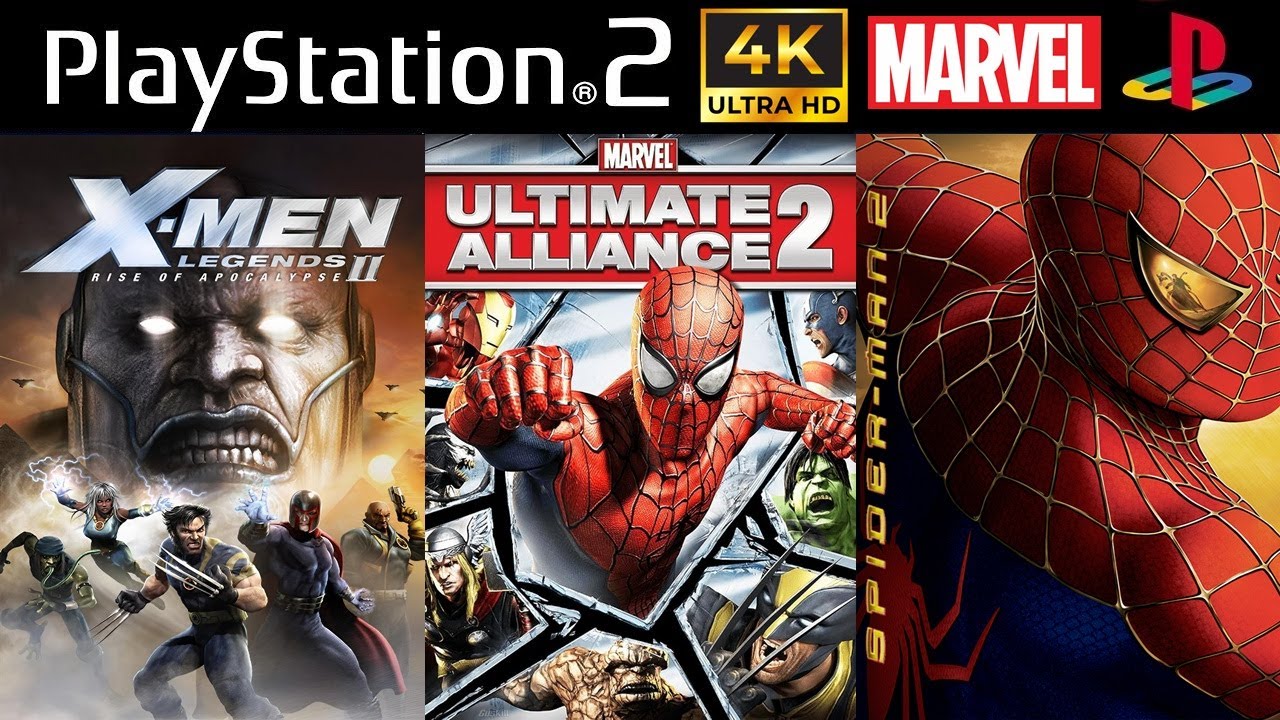 All Marvel Superheroes Games on PS2 (4K)