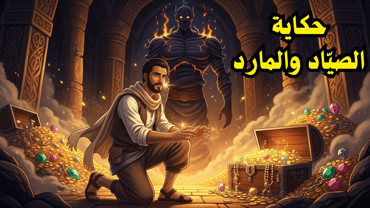 حكاية الصياد والمارد | حين كان الكنز الحقيقي في لحظة عقل