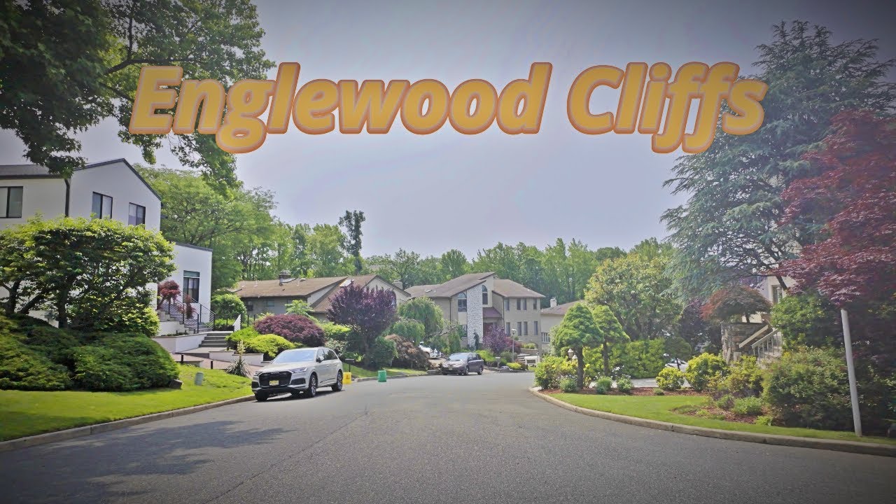 【4K】𝐖𝐀𝐋𝐊 🇺🇸 Hilly Walk in Englewood Cliffs, NJ
