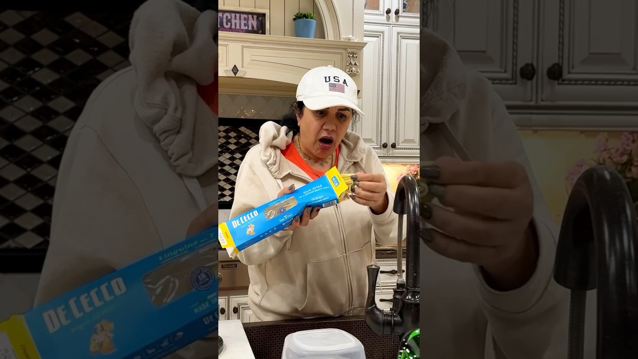 I cooked pasta and put it back in the box prank 😂