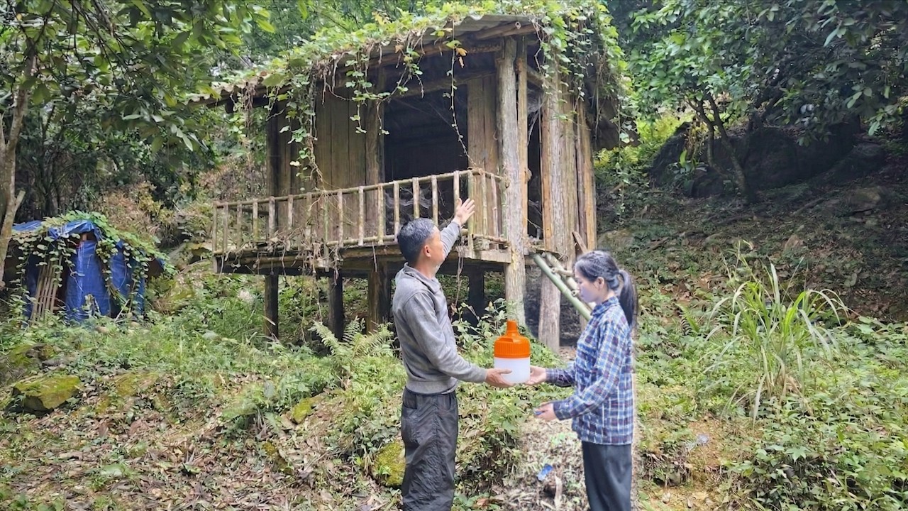 Добрый человек помог матери-одиночке восстановить крышу её дома, чтобы она могла жить спокойно.