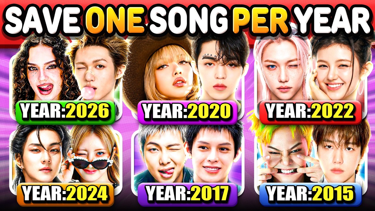 SAVE ONE SONG PER YEAR! 🔥 (4 Songs Each Year) 🎵 | Kpop Quiz Game 2026