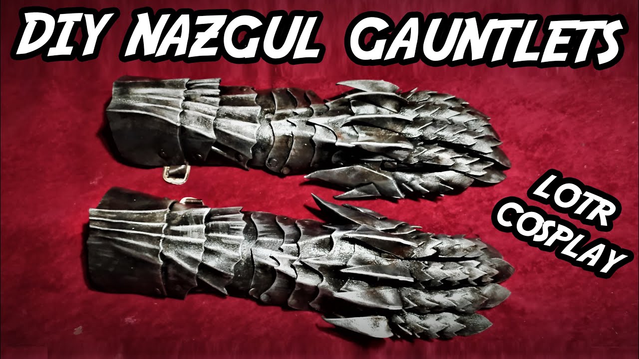 how to make Nazgûl gauntlets LOTR cosplay DIY tutorial