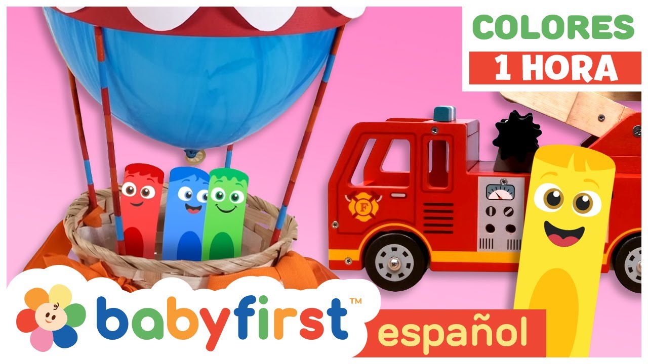 Aprender Colores con La Pandilla | ¡Globo Aerostático, Animales y Más! | BabyFirst en Español