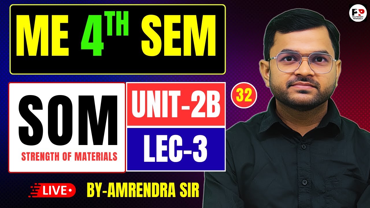 SOM II Lec-32 II ME 4TH Semester II Unit-2B Principal Stress @PolytechnicPathshala​