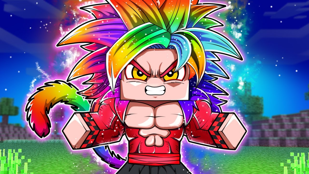 O SUPER SAIYAJIN ARCO ÍRIS no DRAGON BALL SUPER Minecraft