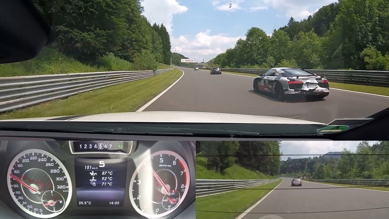 A 45 AMG - Salzburgring 17.06.2018 w/ Audi R8 and M235i (and Porsches and Minis)