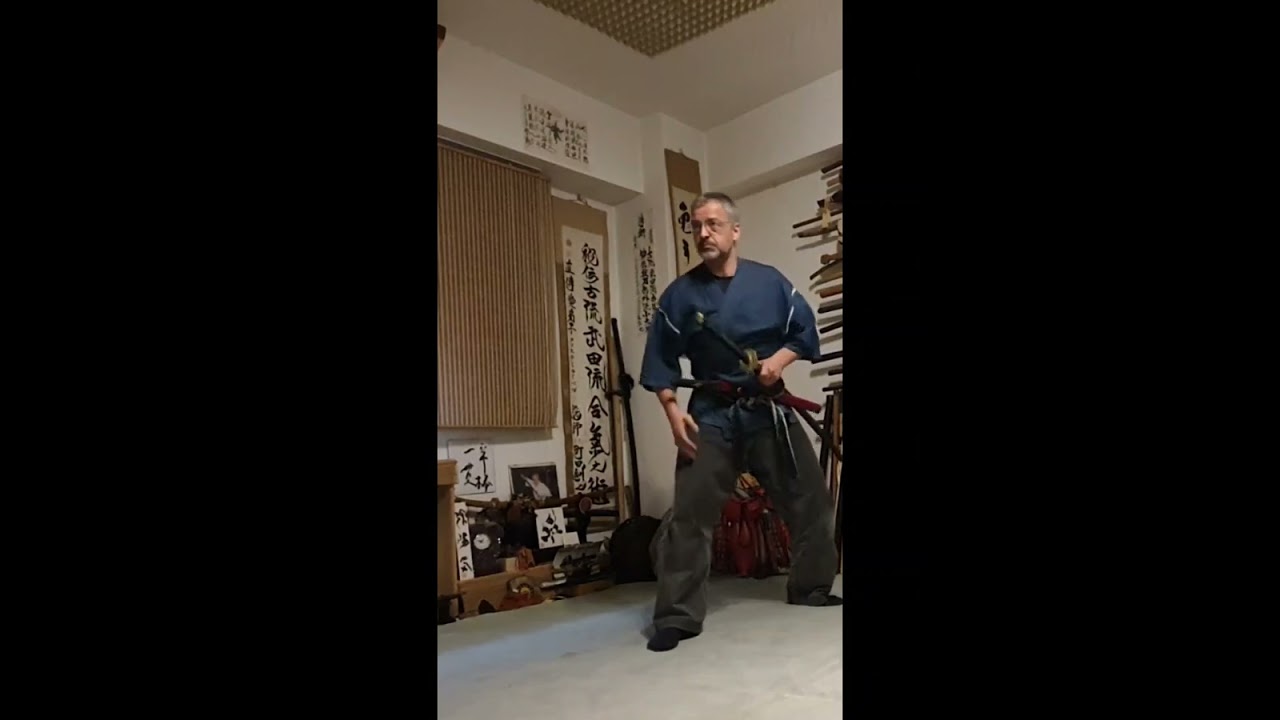 Iai/Battojutsu with huge 1,7m ODachi Katana NoDachi , Cristian Laiber #shorts #居合 #大太刀 #抜刀術, #野太刀