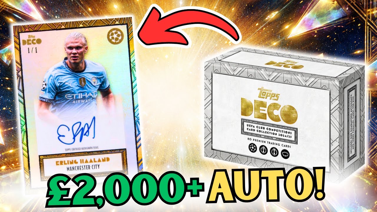 Выпал автограф на сумму 2000 фунтов стерлингов (1/1)! | Topps Deco 24/25