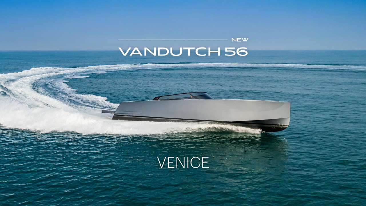 The new VanDutch 56 cruising the Venice Lagoon