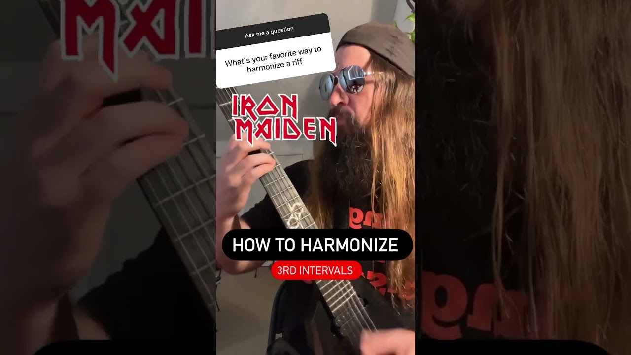 How to harmonize on guitar 🎸 | Iron Maiden