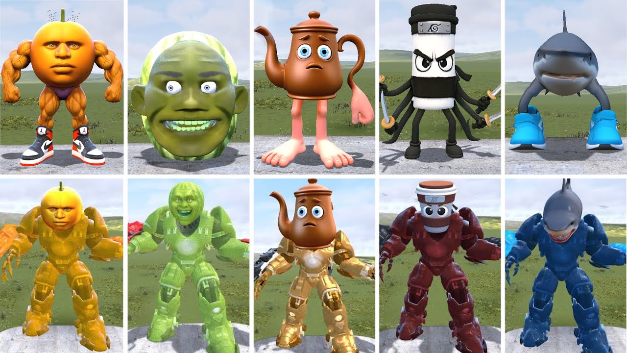 EVOLUTION OF SPRUNKI CTHULHU VS BRAINROT MECHATITAN POPPY PLAYTIME 4 WHO WILL WIN ? In Garry's Mod