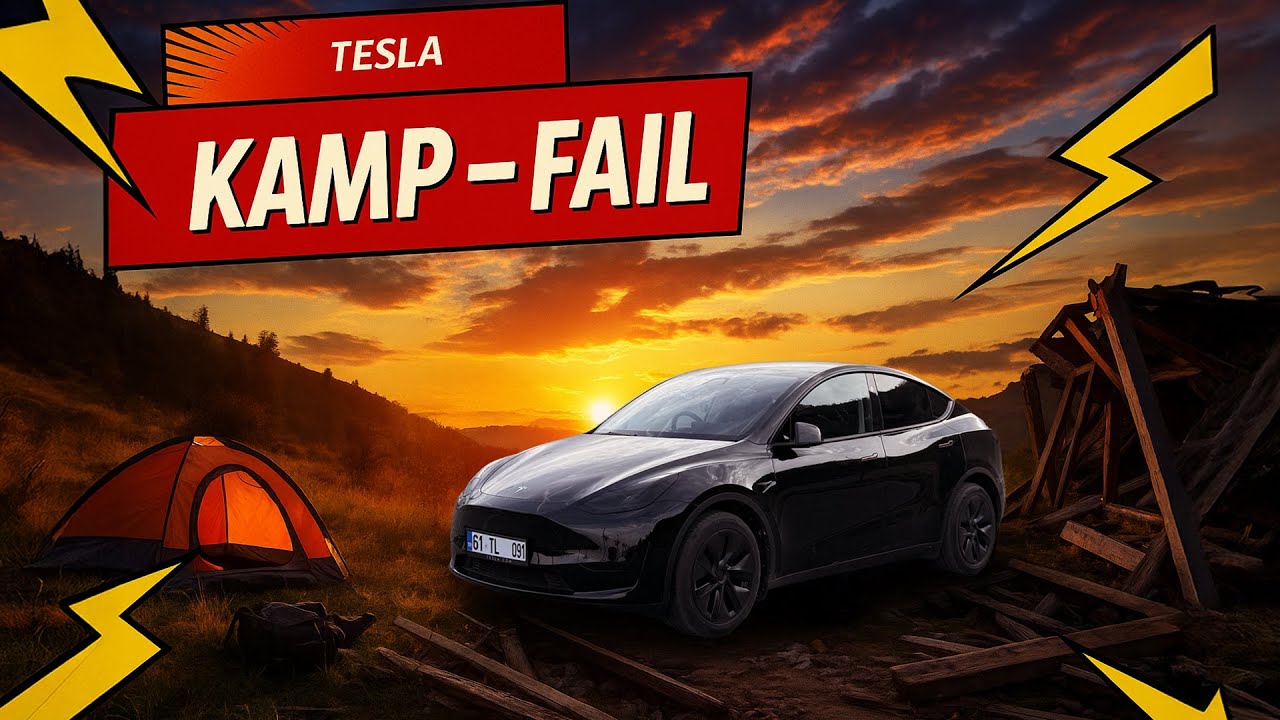 Tesla Kamp-Fail | 4K | HDR | #Tesla -4 | Mini #VLOG -44