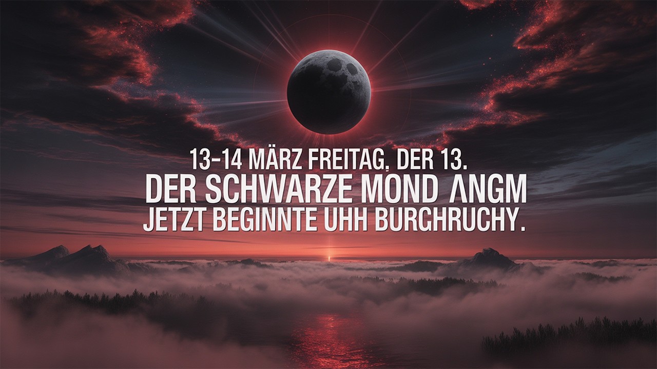 FREITAG, DER 13.: DER SCHWARZE MOND ÖFFNET JETZT DEINEN DURCHBRUCH