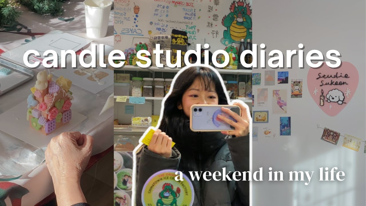 candle studio diaries | grwm, hosting candle workshops, night out in nyc