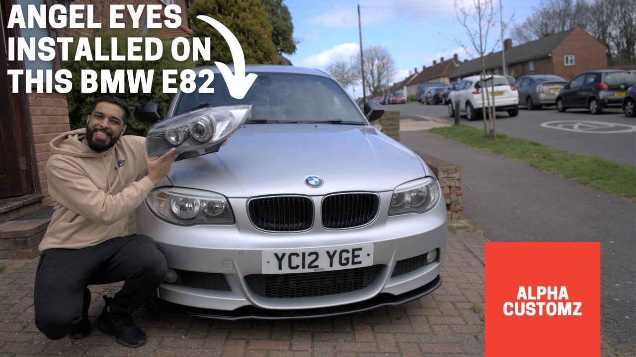 Установка ангельских глаз Halo на BMW 1 серии E82
