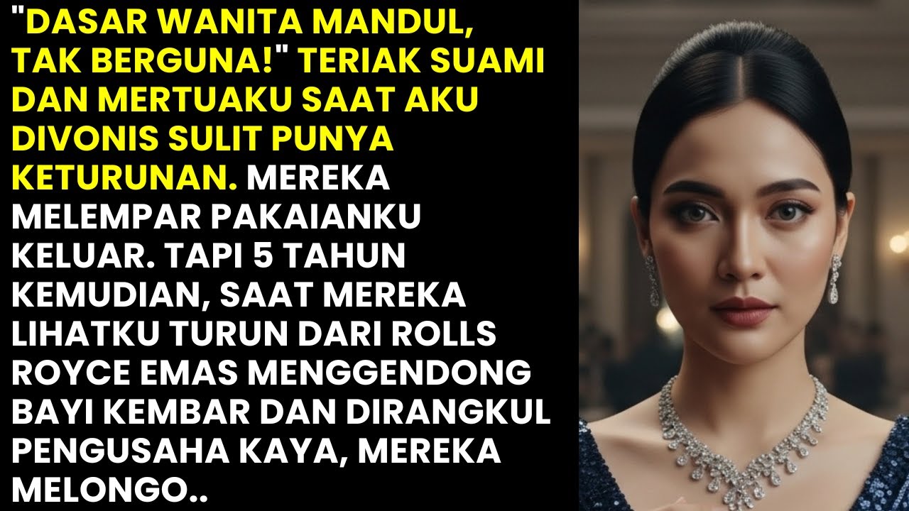 SUAMI DAN MERTUA USIR AKU KARENA MANDUL. DICERAIKAN. 5 TAHUN KEMUDIAN MEREKA SYOK SAAT AKU...