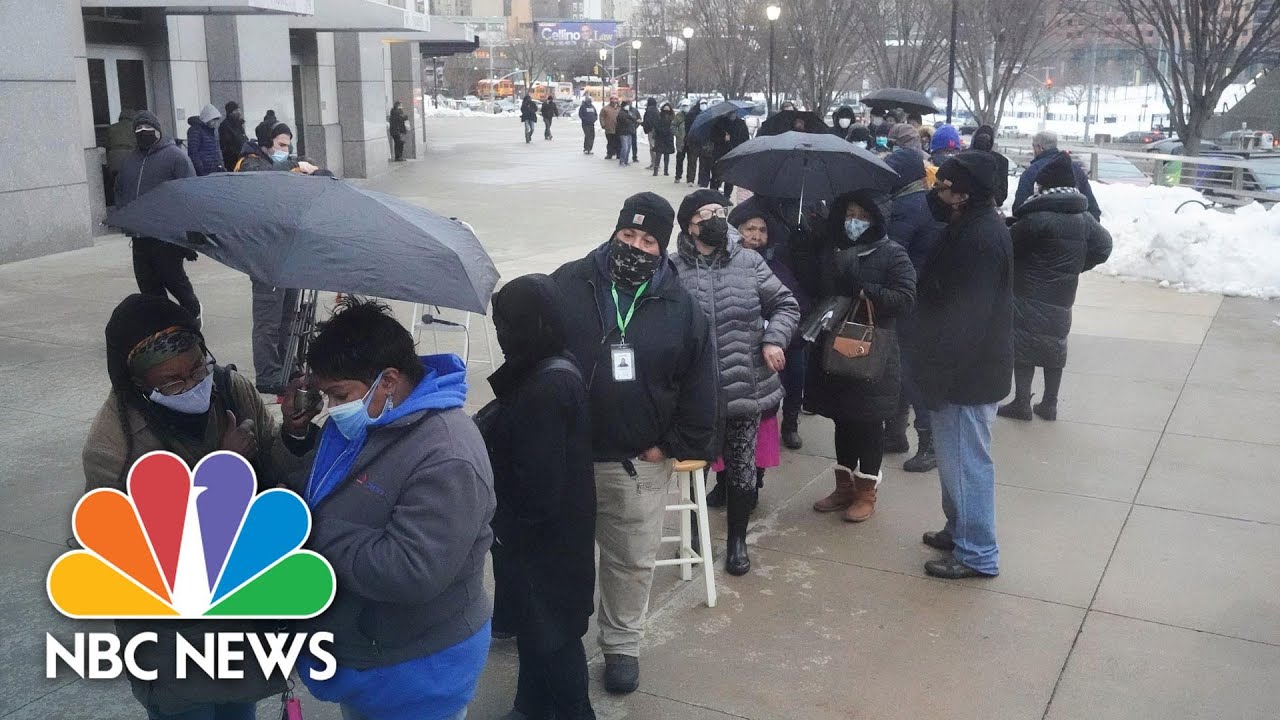 Mass Covid Vaccination Site Opens At Yankee Stadium | NBC News NOW