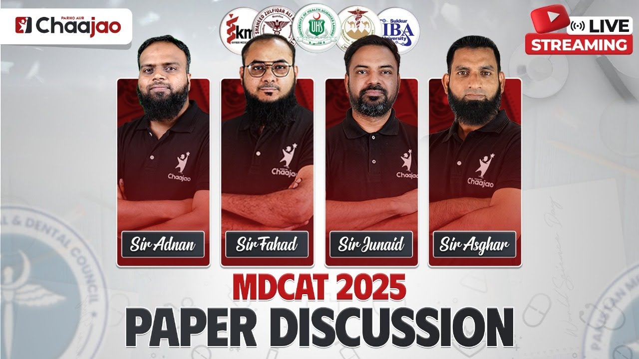 MDCAT 2025 | Paper Discussion | Full Paper Analysis & Insights | Team&nbsp;Chaajao&nbsp;LIVE