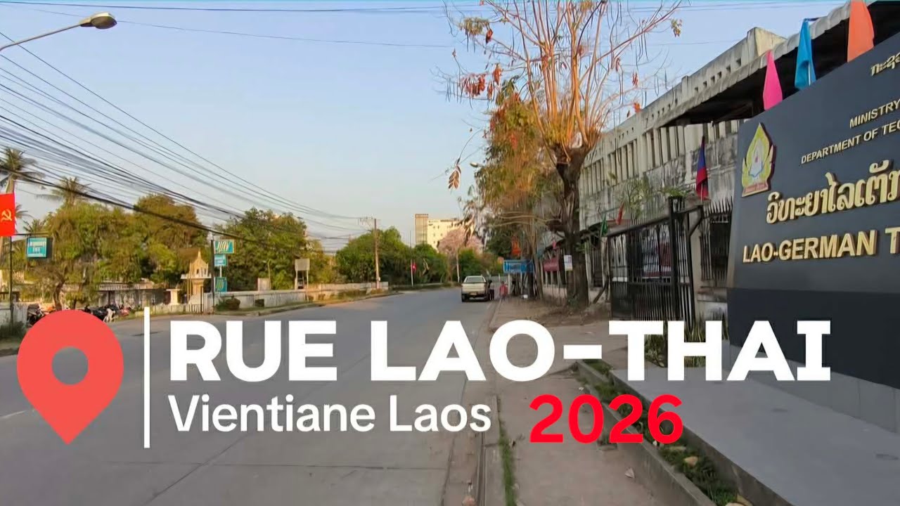 VIENTIANE VIBES: A LONG WALK @ RUE LAO-THAI VIENTIANE LAOS || #walkingtour  ||   8 March 2026 @ 5PM