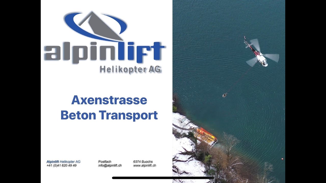 Alpinlift Helikopter AG, Betontransport