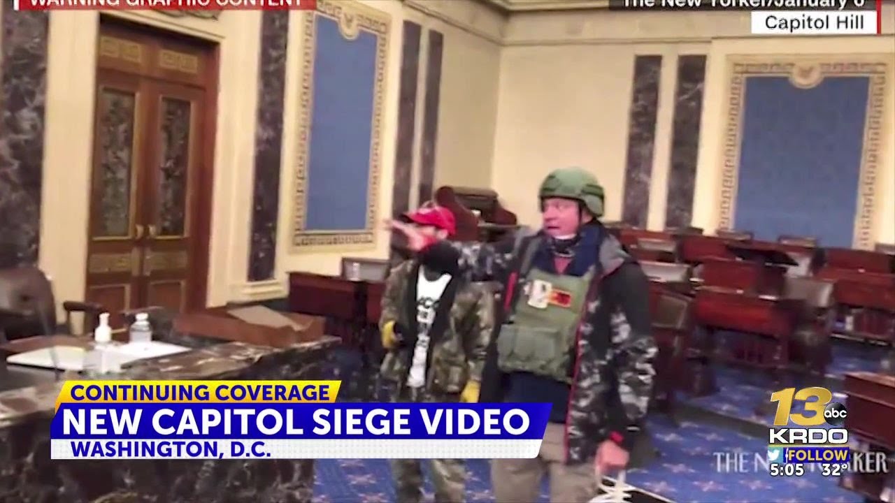 U.S AIR FORCE GRAD APPEARS IN NEW VIDEO DURING CAPITOL RIOTS