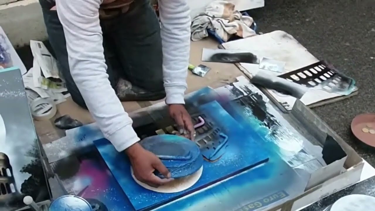 EL COLISEO ROMANO /ARTE EN AEROSOL , MIRA QUE HERMOSO RESULTADO !!
