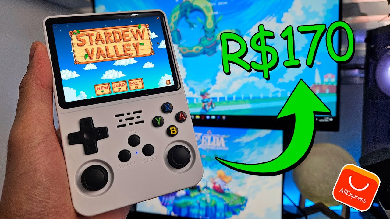 comprei o MELHOR console portátil do Aliexpress! (R36S)