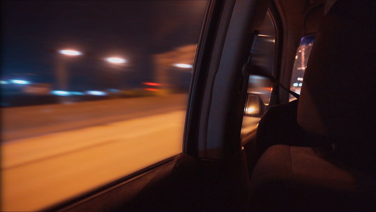 Late Night Driving 🚗 🌙Back Seat Sounds, Ambience, City ASMR 4K