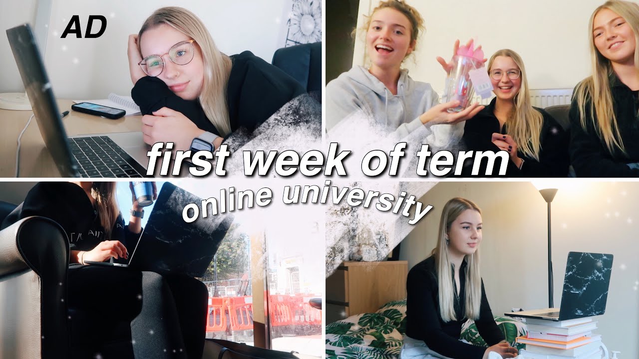 first week of online university! | vlog