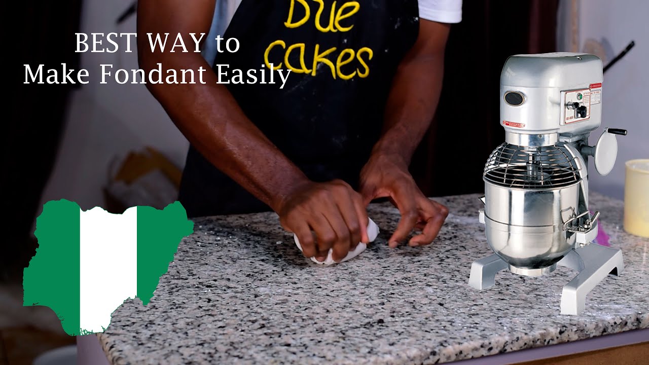 How to mix A Perfect Fondant in Nigerian Using an industrial Mixer | Easy Fondant Making