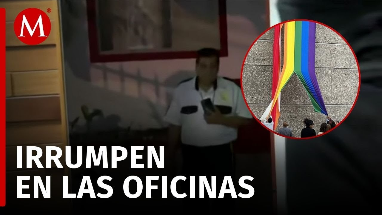 Vandalizan instalaciones del Sindicato de Trabajadores del Infonavit tras polémica con bandera LGBT