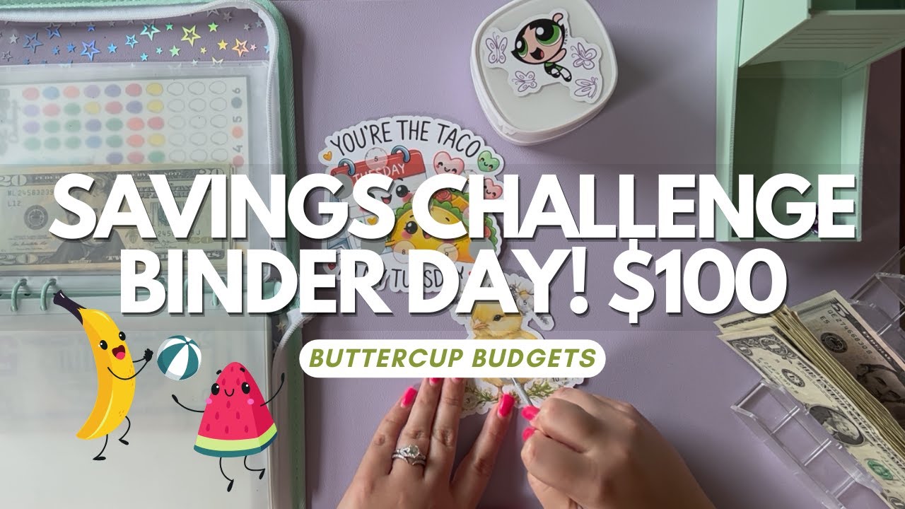 Savings Challenge Binder Day ! | $100 | June 11