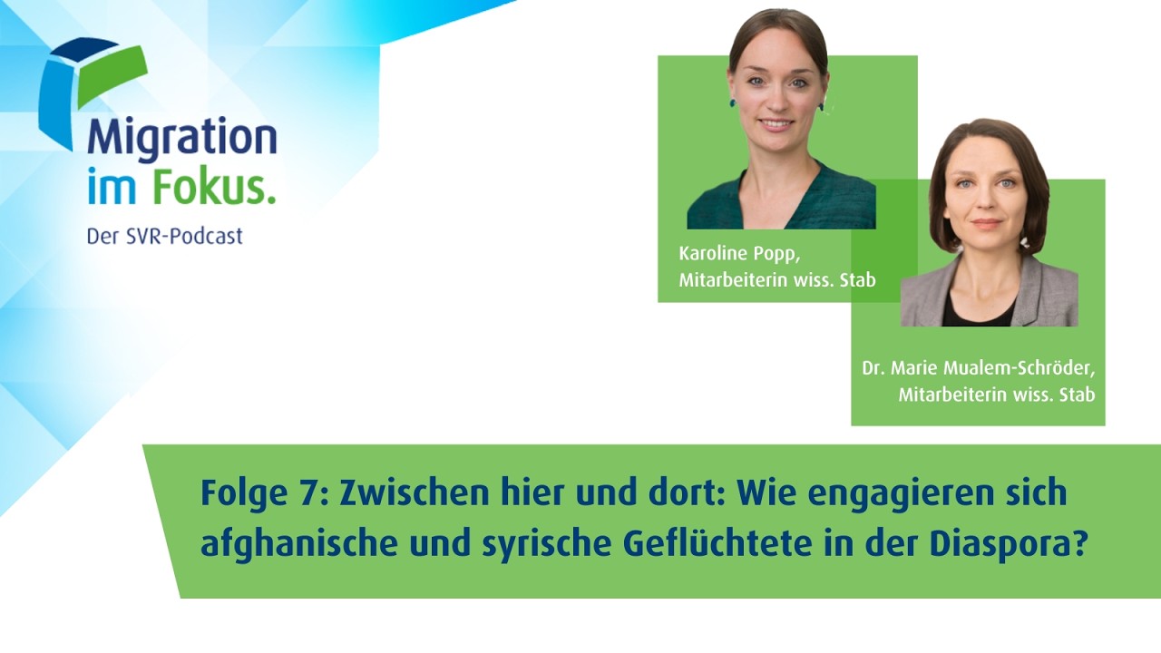SVR-Podcast Folge 7: Wie engagieren sich afghanische und syrische Geflüchtete in der Diaspora?
