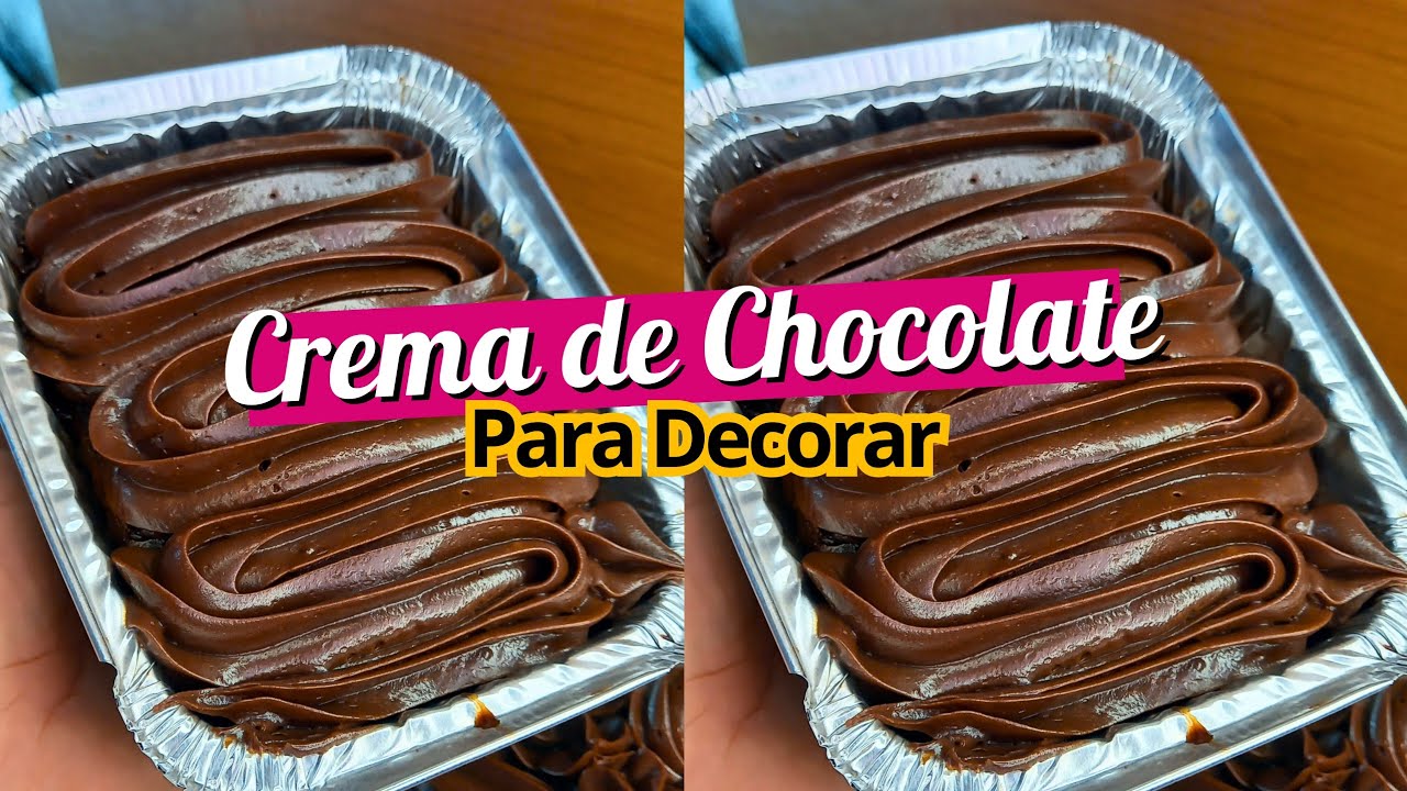 Crema de Chocolate S&Uacute;PER ECON&Oacute;MICA $$$ para decorar Tortas de chocolate para VENDER