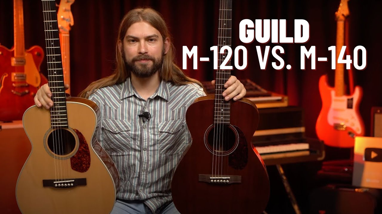 Guild M-120 против M-140 | Какая акустическая гитара лучше для концертного использования?