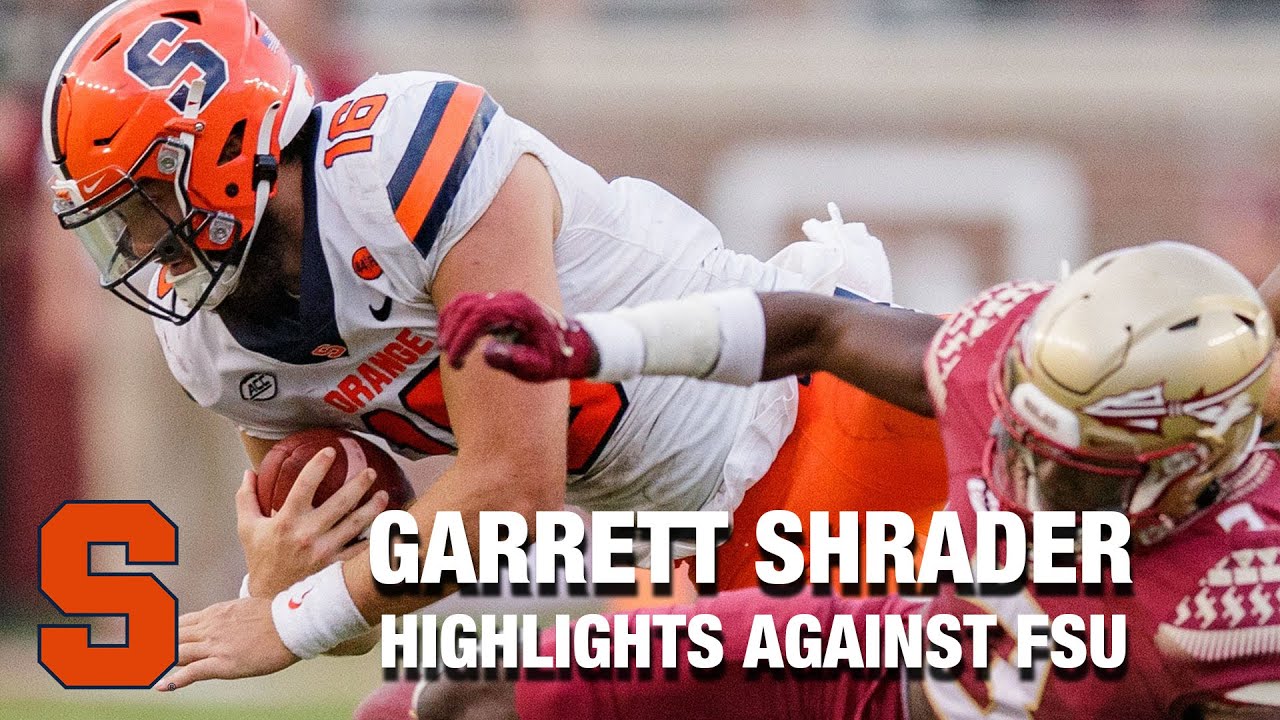 Syracuse QB Garrett Shrader Highlights Against FSU