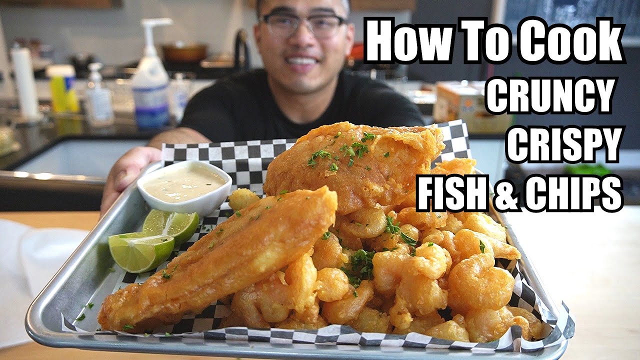 How To Cook CRISPY FISH & CHIPS