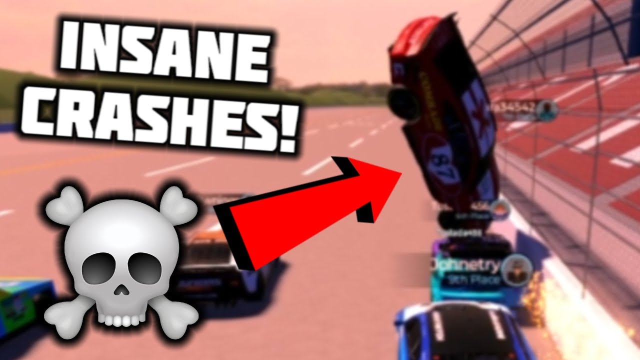 ROBLOX NASCAR CRASH COMPILATION ON BACKSTRETCH BATTLES! | Backstretch Battles (Roblox)