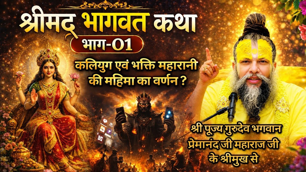 श्रीमद भागवत कथा(भाग - 01)l shri premanand ji maharaj l#bhajanmarg #premanandjimaharaj #viralvideo 