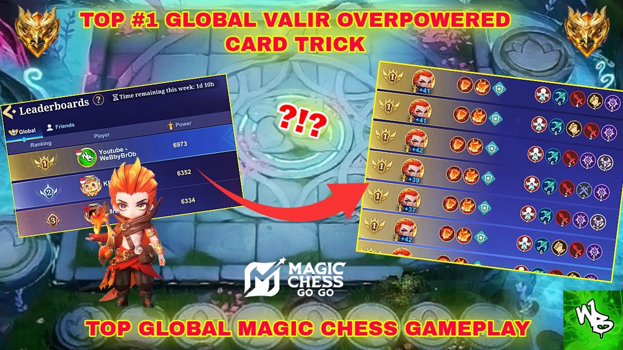 TOP 1 GLOBAL VALIR AUTOWIN COMBO - BEST MAGIC CHESS SYNERGY - MAGIC CHESS GO GO