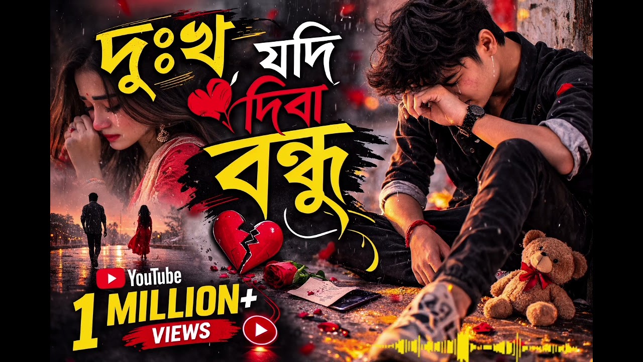 দুঃখ যদি দিবা বন্ধু | Bangla sad song 2026 | Trending song | Mon banga Golpo 