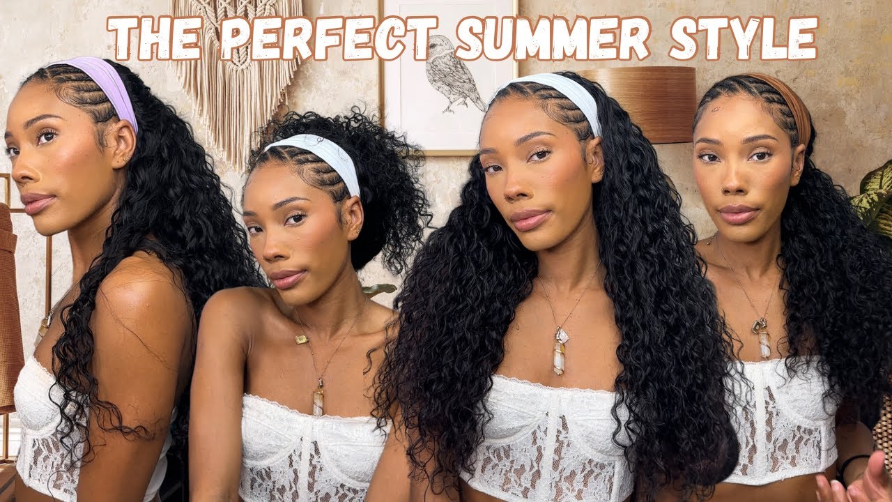 SUMMER MUST HAVE! NEW Upgraded Drawstring HEADBAND WIG! No Glue No Lace! |UNICE HAIR | Jayda Wayda